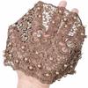 Blumen-Häkel-Stirnband Neuer Stil Perlenbesetztes Breites Rand-Haarband Für Frauen Effektive Weißhaar-Abdeckung Haarschmuck Stirnband