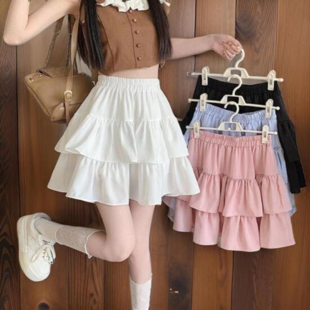New Arrivals Open Run Women Ruffle Mini Skirt