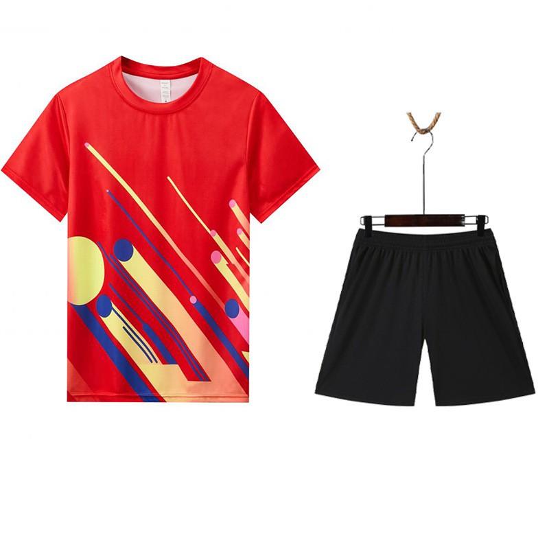 Quick-Dry Badminton Set Men Women Youth Breathable Sportswear Tennis Pickleball Volleyball Training Competition Uniform