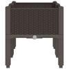 Planter with Legs Brown 80 x 40 x 42 cm PP