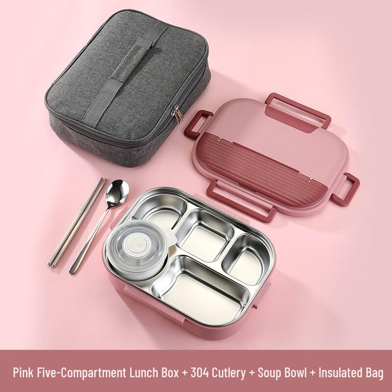 Qianxing 304 Stainless Steel Divided Portable Lunch Box
