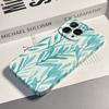 Watercolor Leaves Glossy Film Hard PC Phone Case for Xiaomi Redmi Note 15 13 12S 12 11S 11 10 9 Pro Plus Max 4G 5G