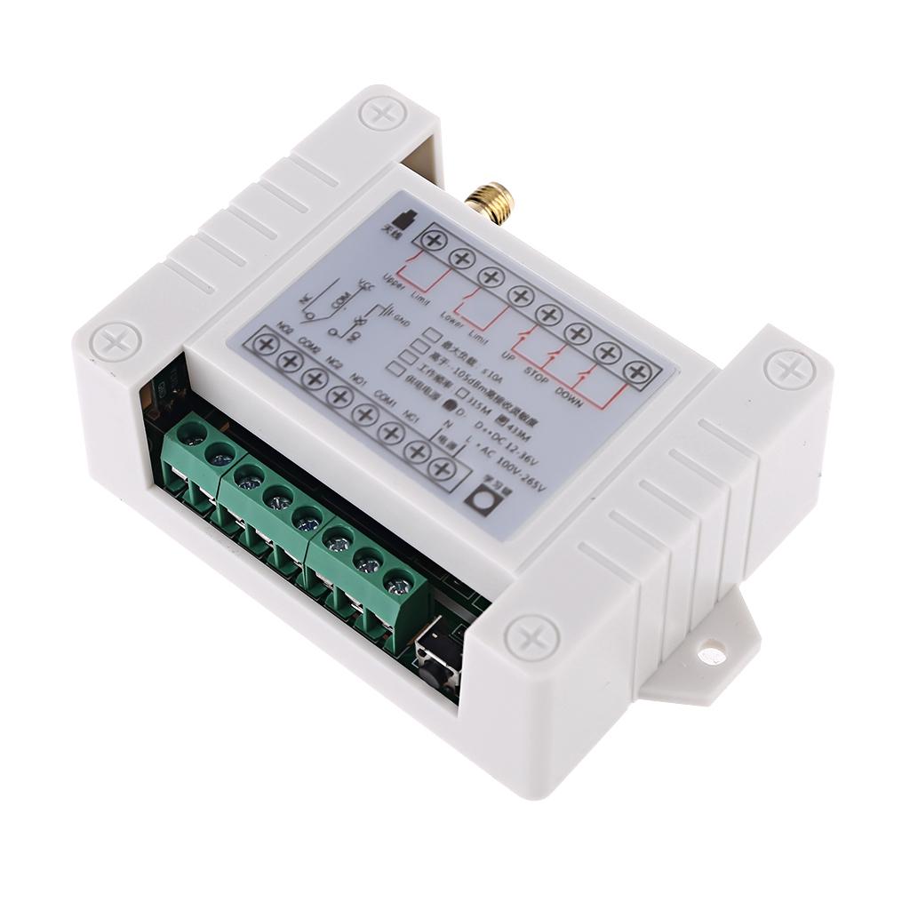 RF Remote DC12V/24V/36V 2 Channel Universal Remote Control for Garage Door Motor Receiver and Transmitter