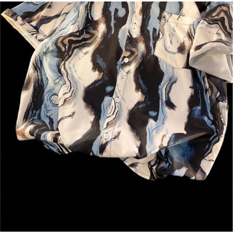 Camicia da vacanza estiva al mare, camicia da uomo versatile