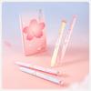 4pcs Sakura Gel Ink Pens Set Cherry Blossom Flower Print 0.5mm Ballpoint Black Color Ink Quick Dry Smooth Writing