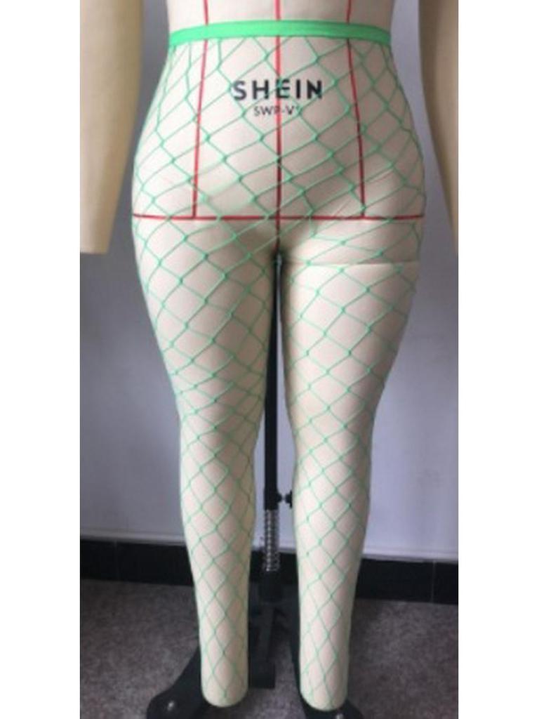 Plus Size Open Crotch Fishnet Stockings - Sexy Mesh Lingerie in Large, Medium, and Small Sizes