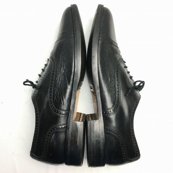 Mezlan Made in Spain Vintage Tag Cap Toe Business Shoes Black Size 9M Men's(USED)