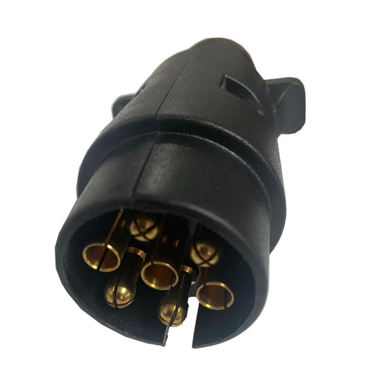 ISO 1724 7 Pin 12V Trailer Plug Socket Truck Trailer Accessories Heavy Duty Connector