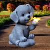 Solar Animal Outdoor Statue Garden Outside Decors with Solar Lights Housewarming Unique Gifts Ornaments Funny Solar Garden