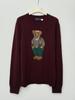 Unisex Wool Embroidered Bear Cartoon Knit Sweater