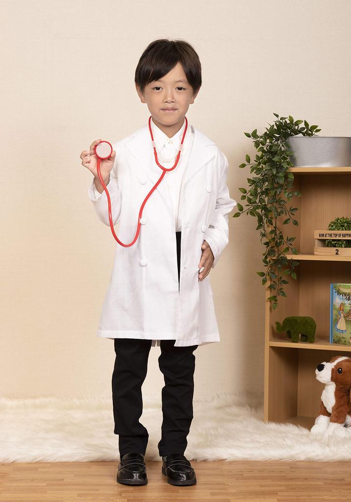 Clearstone Kids Job Cosplay Halloween Doctor Costume for Kids, Unisex, White
