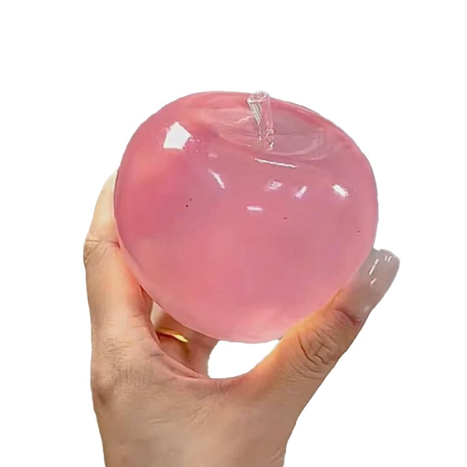 Squishy Apple Stress Ball Soft Fidget Sensory Toy For Adhd Autism Slow Rebound Squeeze Toy For Adults Kids Christmas Gift