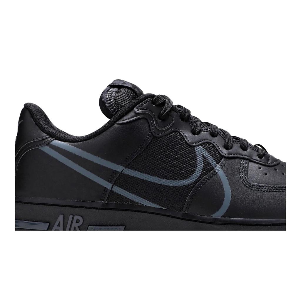 Nike Air Force 1 React 'Triple Black' (Unisex) Black / Anthracite Skate Shoes CT1020 002
