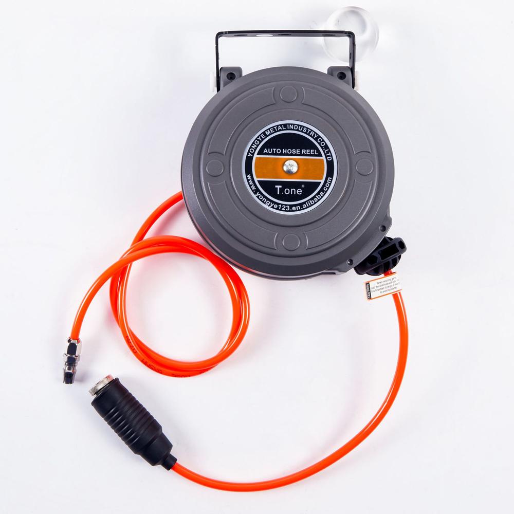 6mm Automatic Retractable Hose Reel Car Wash Garden Irrigation Water Tube Holder Wall Mount High Pressure Waterpipes