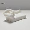 Creative Miniature Gifts 1:12 Scale Dollhouse Sofa with Pillows, European White Blank Furniture Style Simulation Recliner, Photography for Decoration