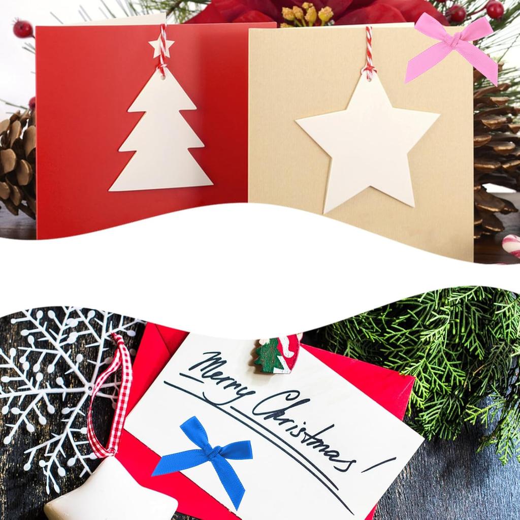 100 PZ Mini Fiocchi per Artigianato, Piccoli Fiocchi di Nastro per Artigianato, Accessori Decorativi Fiocchetto Multicolore.