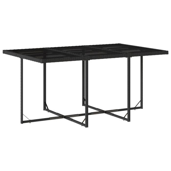 VidaXL 11-Piece Garden Dining Set with Cushions, Table and Folding Back Chairs, Outdoor Patio Furniture 3210667