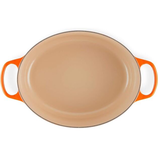 Чугунная жаровня Le Creuset Signature овальная 35 см духовка красная 8,9 л (21178350902430)