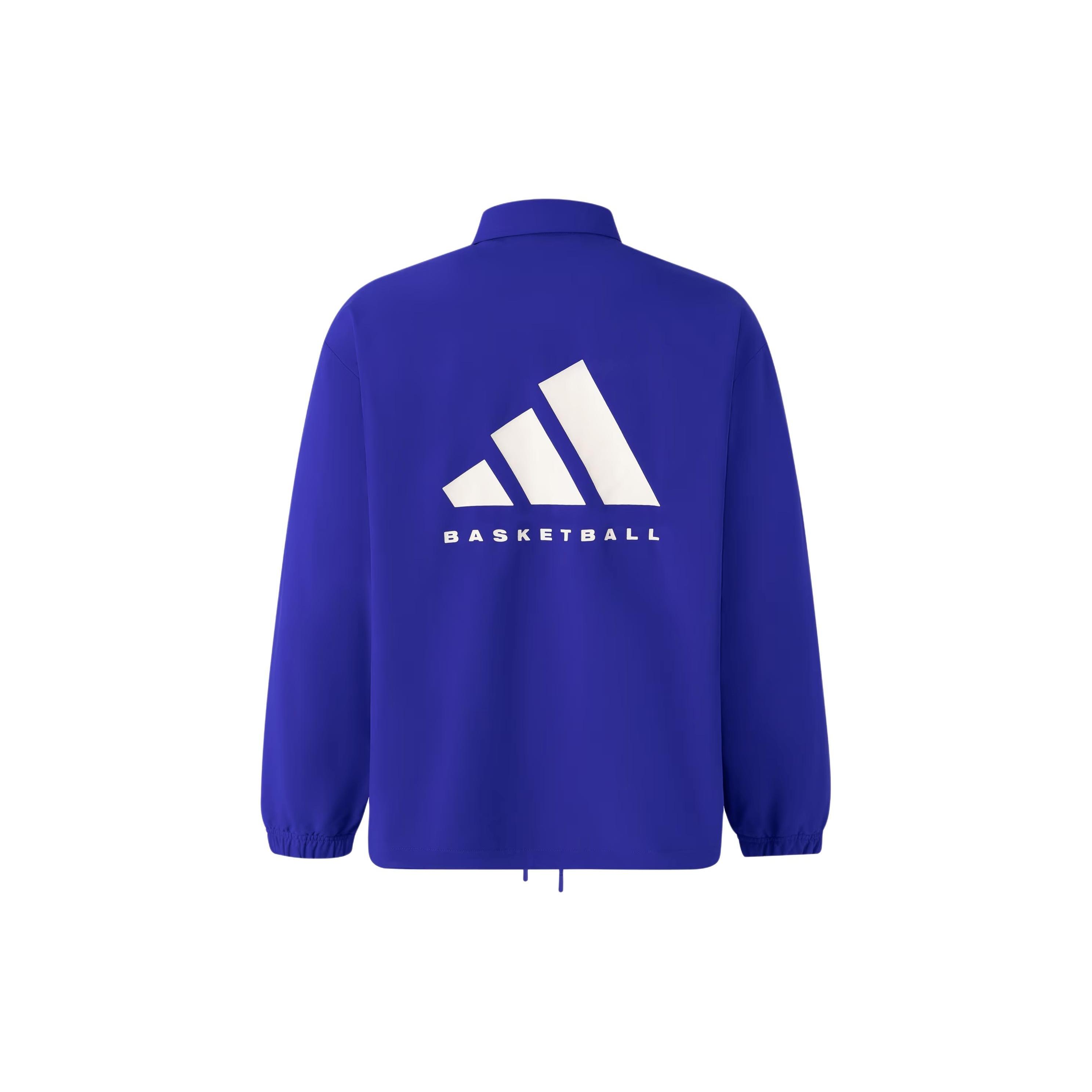 adidas Basketball Coach Jacket Asia Sizing Blue Men s IW1633 M