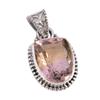Natural Ametrine Gemstone Handmade 925 Solid Sterling Silver Pendant 1.25" P2D91