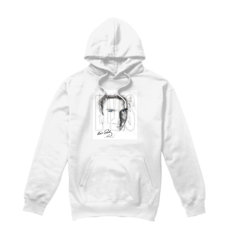 Elvis Presley Unisex Adult Blue Eyes Hoodie