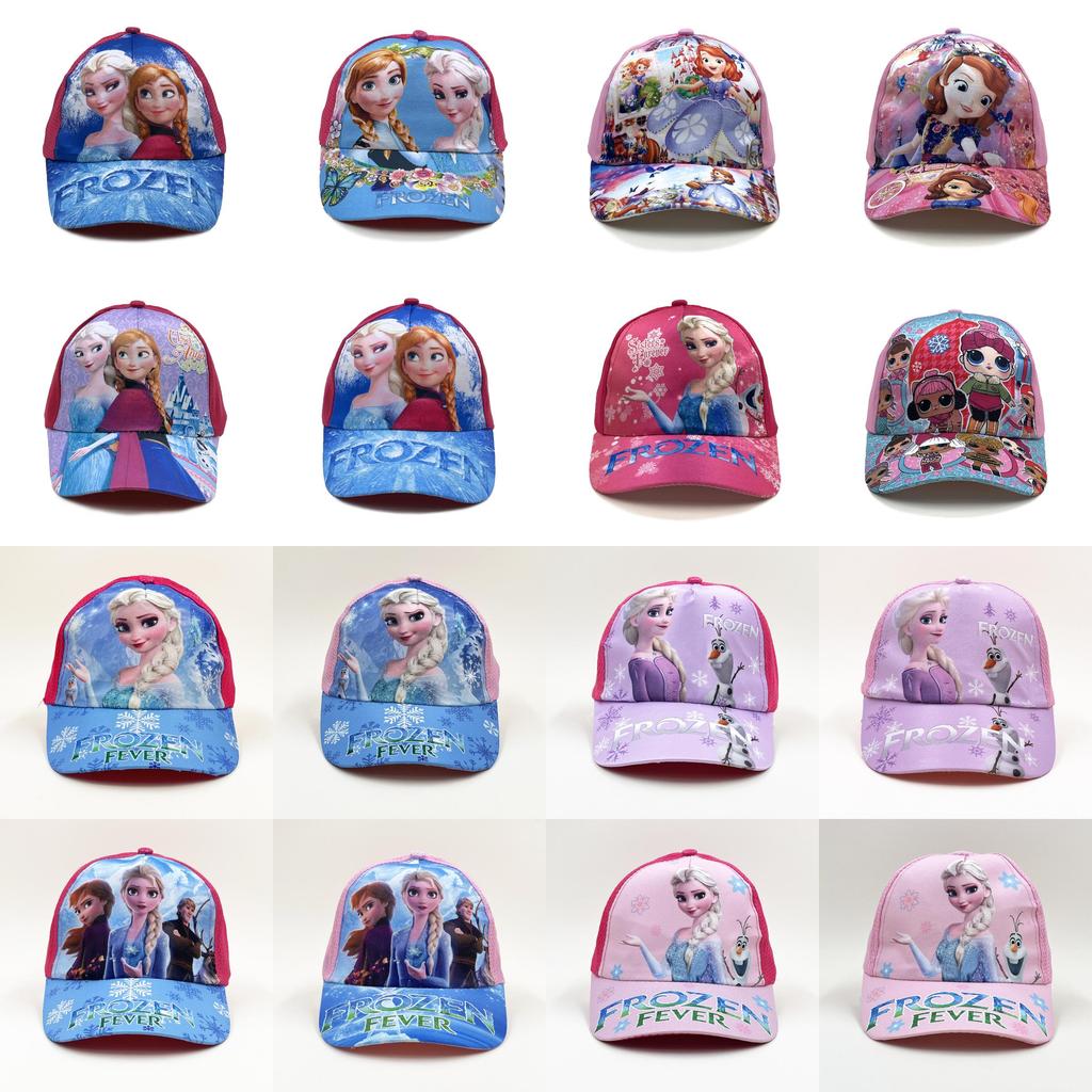 Character Frozen Baseball Hat With Breathable Polyester Material Sun Protection