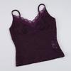 Purple V-neck Lace Patchwork Slim Camisole for Summer 2026