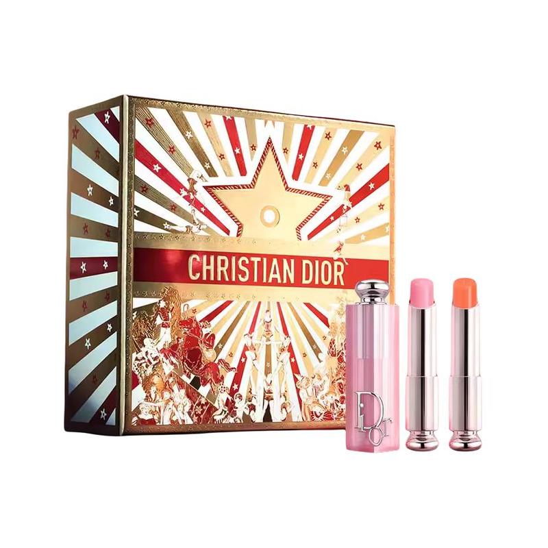 DIOR Accessory Two-piece set: #001 Pink Charm Lip Balm 3.2g + #004 Coral Charm Lip Balm 3.2g розовый