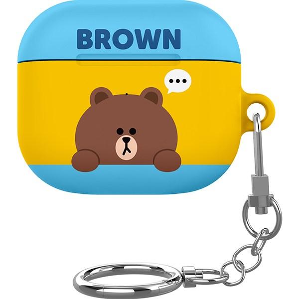 

iColors Line Friends Ppaekkom AirPods 3 Slim Case, Brown 2