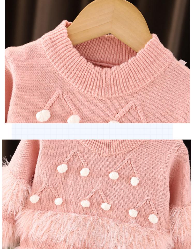 Ensemble pull tricoté et pantalon large pour tout-petites - Couleur unie polyvalente pour l'automne/l'hiver