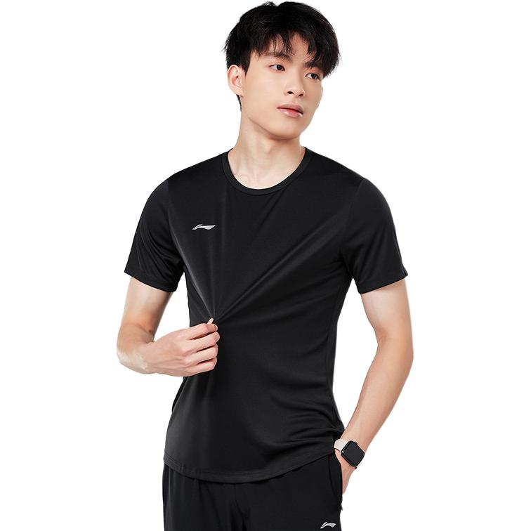 Li Ning Sports Life Collection T Shirt Men's Black ATSU873-1