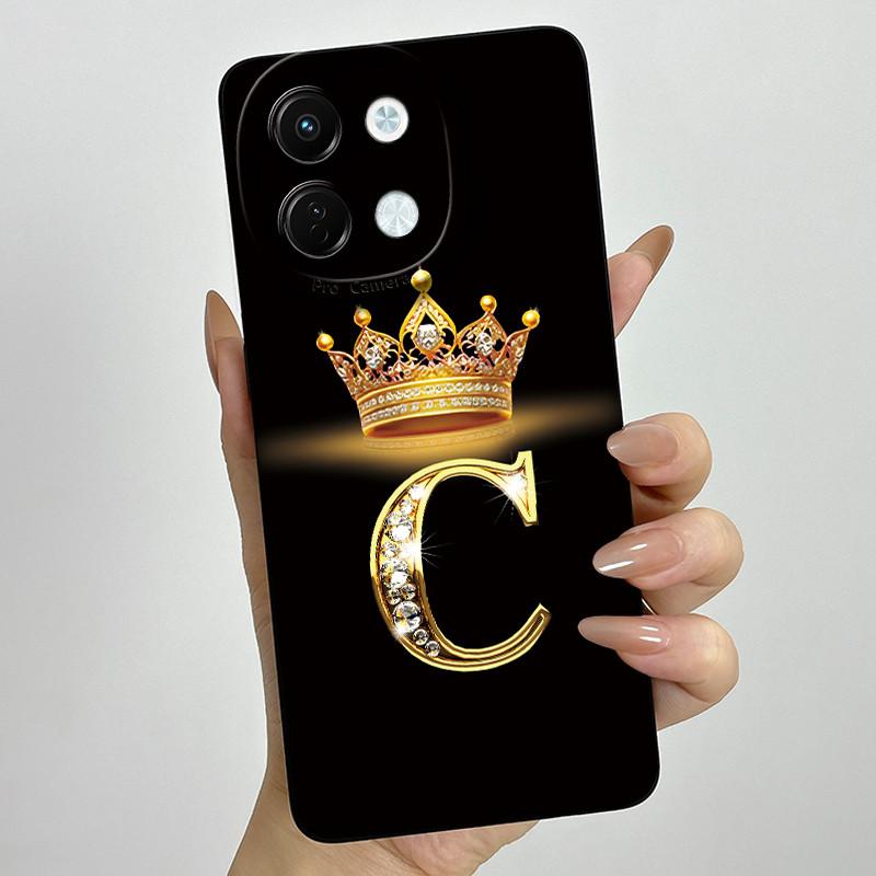 For Tecno Spark 30 5G Case KL8 Phone Cover Crown Letter Soft Silicone Funda for Techno Spark 30 5G Back Shell Spark30 5G Bumper