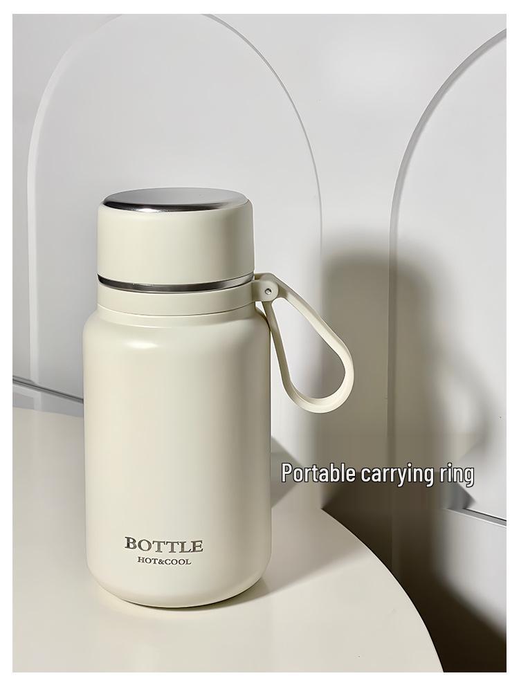 Stylish Stainless Steel Insulated Travel Cup with Tea Strainer