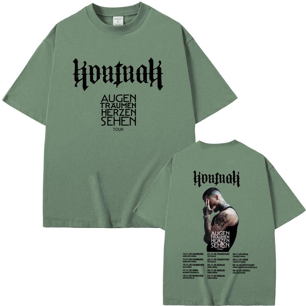 

Rapper Kontra K Augen Traumen Herzen Sehen Tour Tshirts Men Women Hip Hop Fashion Pop Music T Shirts Male Oversized Streetwear 4XL