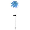 2pc Solar Powered Windmill Lawn Lights Outdoor Garden Decorative Stake Lights Rotating Windmill Yard Landscape Lighting