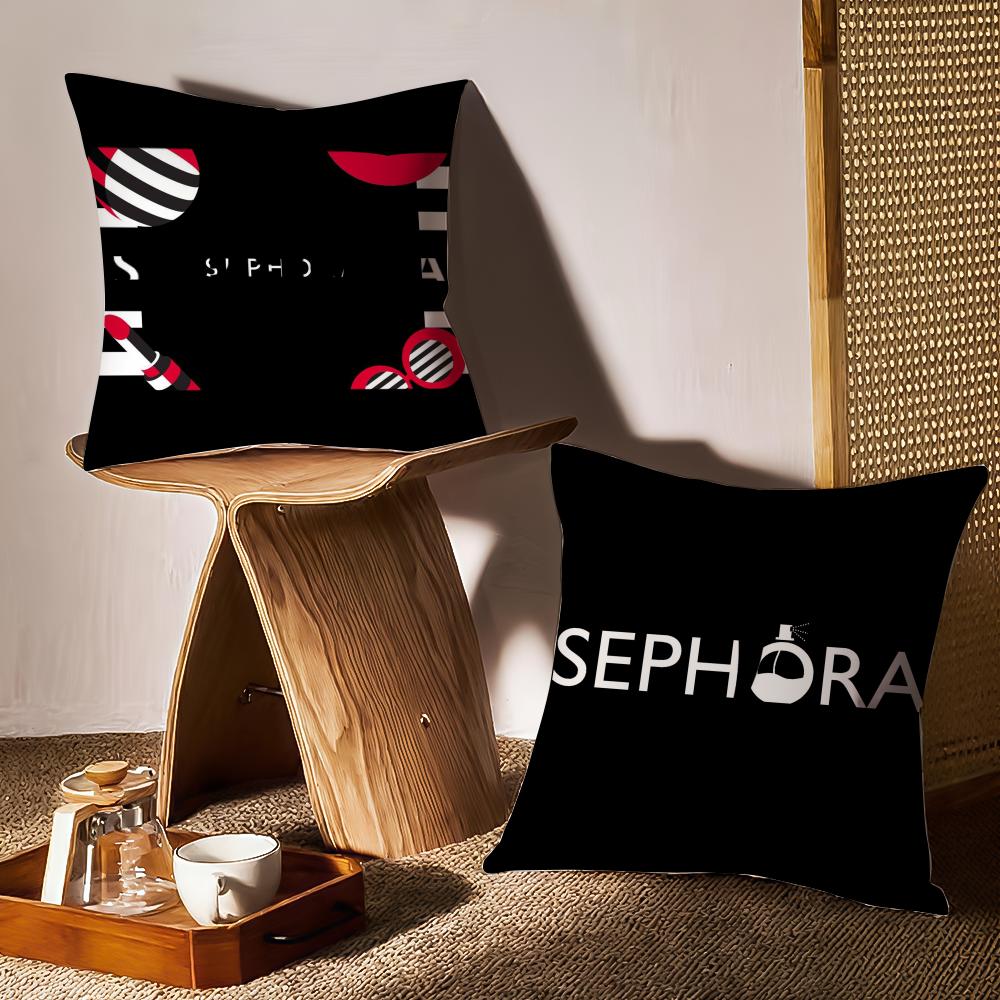 Sephora Cushion Cover Anti-dustmite Pillowcase Invisible Zipper Silky Short Plush Sofa Cushion Cover