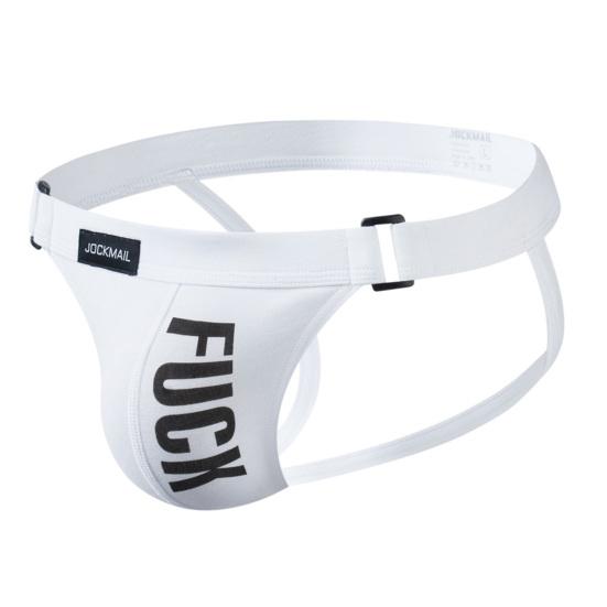 JOCKMAIL Men Briefs Letter Print Hip Lift Male Good Stretch Sexy Thong