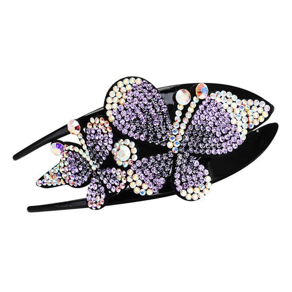 Women Accessories Crystal Dovetail Styling Tools Barrette Hair Clips Rhinestone Hairpin
