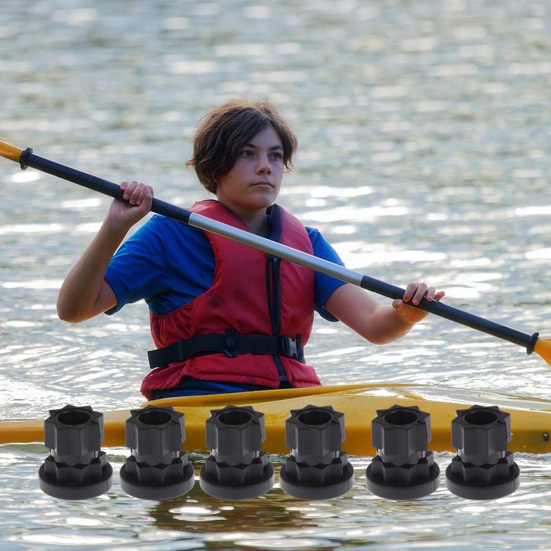 2/4/6 Stück Nylon-Schienenadapter Schienenmontagebasis Schienenzahnradadapter Kajak-Schienenhalterung Für Kajakboot Angler Angelrute