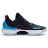 Li Ning Yu Shuai Retro Fabric Synthetic Leather TPU Wear Resistant Breathable Low Top Basketball Shoes Men Sneakers Black Blue Pink ABPS031-1