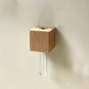 New Solid Wood Magnetic Vase for Refrigerator Decoration Stylish French Design Refrigerator Magnet Fresh Flowers Home Decoration
