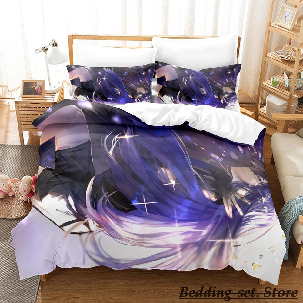 

2023 Houseki No Kuni Bedding Set Cartoon Anime three-piece Set Adult Kid Bedroom Duvetcover Sets 3D Kawaii Girls Duvet Cover EU Single(135*200cm)3pcs