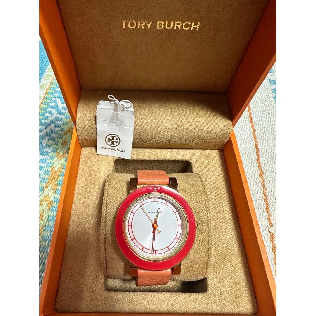 Used TORY BURCH Analog Clock Red/White