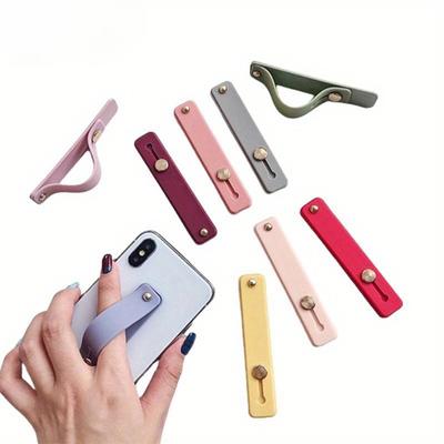 1 adet Evrensel Silikon Bileklik Telefon Tutucu Parmak Yüzüğü Telefon El Bandı Braketi İt Çek Tutacak Telefon Standı Etiket Aksesuarları