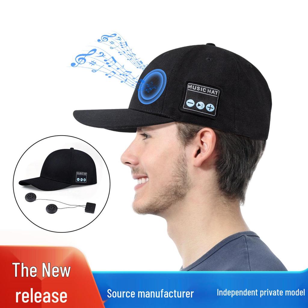 Bluetooth Speaker Sun Hat: Detachable, Washable Baseball Cap with Built-in Headset
