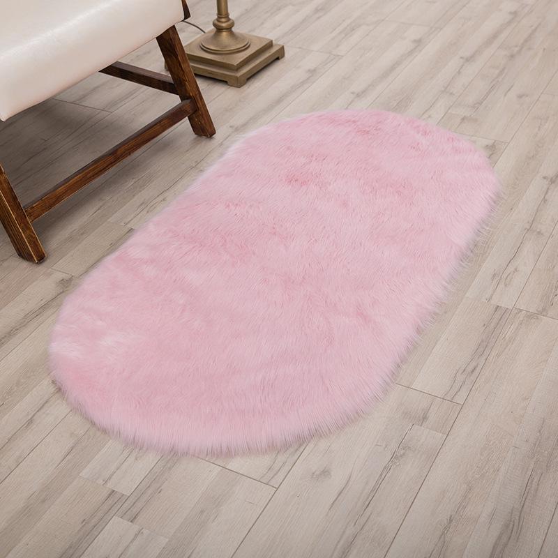 

Oval Home Carpet Floor Mat - Multi-Purpose Use for Bathroom, Door, Sofa, or Foot Pad 40x60 cm Oval