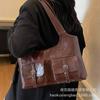 Simple and Versatile Bag Women's Large Capacity 2025 New Autumn and Winter Retro Shoulder Underarm Bag Texture Commuter Tote Bag