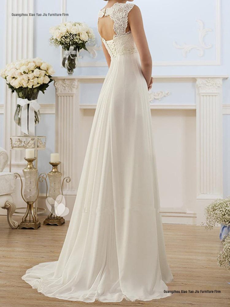 Europäisches & Amerikanisches Sexy Spitze Stich Abendkleid - Langes Damenkleid