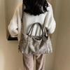 Women's Retro Frosted Crossbody Bag Handbag Large Capacity Casual Versatile Commuting Bag Shoulder Bag Multi-functional Tote Bag For Outdoor Commuting