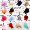 Elegant Pompon Fluffy Women Rabbit Ear Fur Ball Key Chain Rings Bag Keychain Pendant